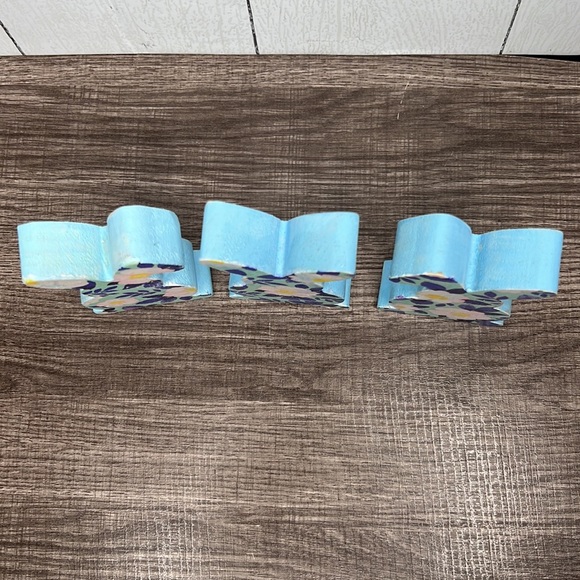 Bundle of 3 Spring Floral Easter Bunnies Handcrafted - Picture 3 of 4